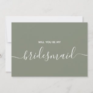 Kommer du att bli min Bridesmaid Frieri Brudens si Inbjudningar