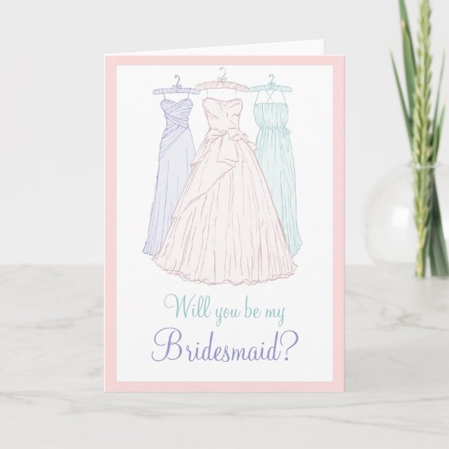 Kommer du att bli min Bridesmaid? Inbjudan (Framsida)