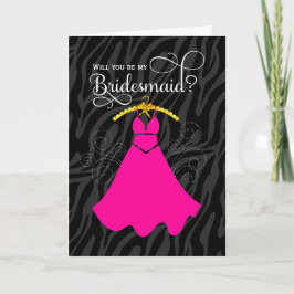 Kommer du att bli min Bridesmaid? Inbjudan