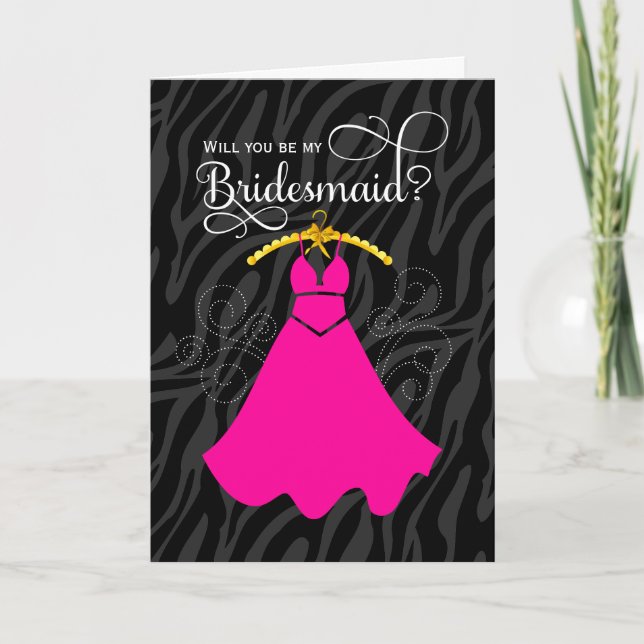 Kommer du att bli min Bridesmaid? Inbjudan (Framsida)