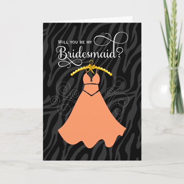 Kommer du att bli min Bridesmaid? Inbjudan (Framsida)