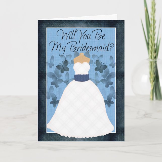 Kommer du att bli min Bridesmaid? Inbjudan (Framsida)