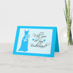Kommer du att bli min Bridesmaid? Inbjudan