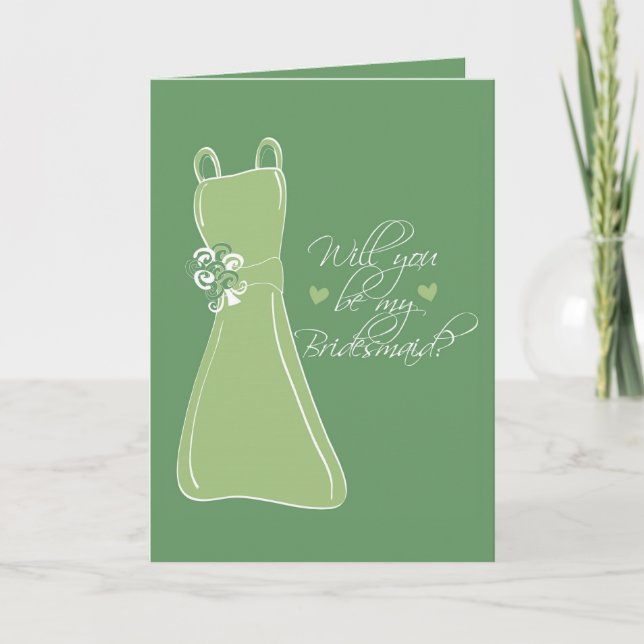 "Kommer du att bli min Bridesmaid?" Inbjudan (Framsida)