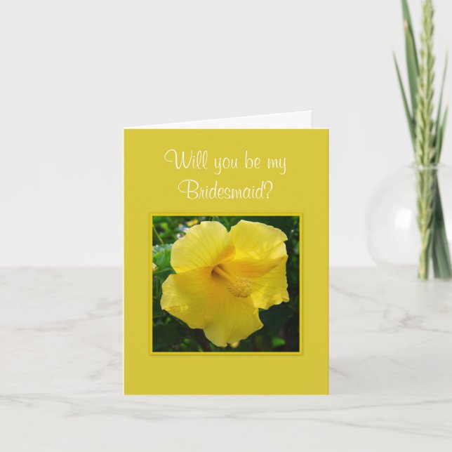 Kommer du att bli min Bridesmaid? Inbjudan (Framsida)