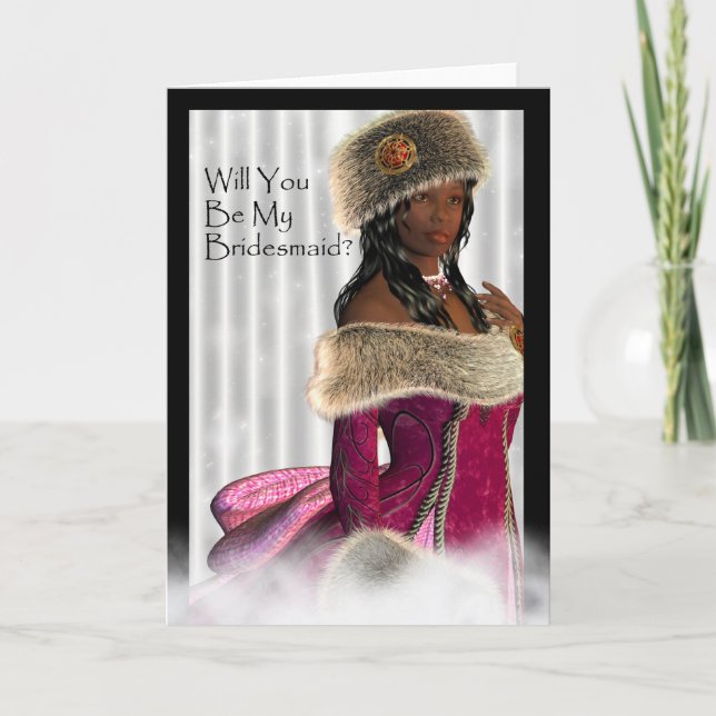 Kommer du att bli min Bridesmaid? Inbjudan (Framsida)