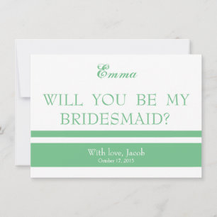 Kommer du att bli min bridesmaid? inbjudningar
