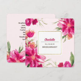 Kommer du att bli min Bridesmaid? Inbjudningskort