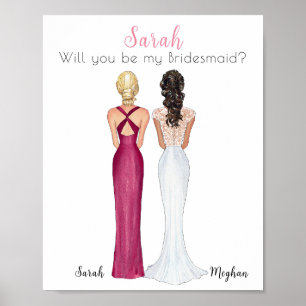 Kommer du att bli min Bridesmaid poster? Poster