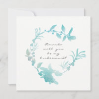 Kommer du att bli min bridesmaid Silver Tiffany-an