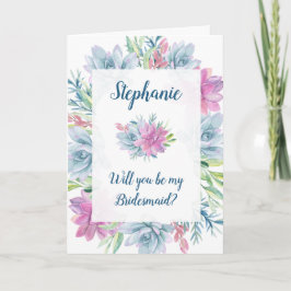 Kommer du att bli min bridesmaid - suckor? inbjudan