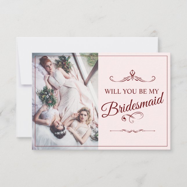 Kommer du att bli min Bridesmaid? Tre Ljugande Bri (Framsida)