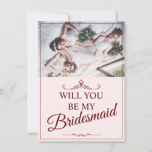 Kommer du att bli min Bridesmaid? Tre Ljugande Bri