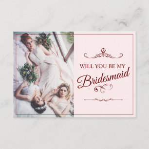 Kommer du att bli min Bridesmaid? Tre Ljugande Bri Tilläggskort