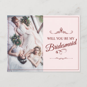 Kommer du att bli min Bridesmaid? Tre Ljugande Bri Tilläggskort