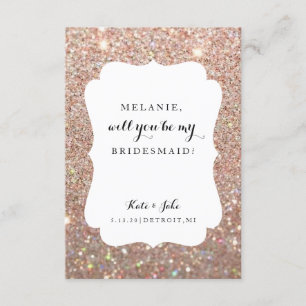 Kommer du att bli min bridesmaid - Ved Day Ro Glit Inbjudningar