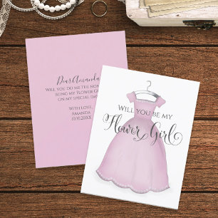Kommer du att bli min Bröllop Cute Rosa Dress? Kort