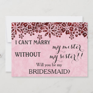 Kommer du att bli min brud? inbjudningar