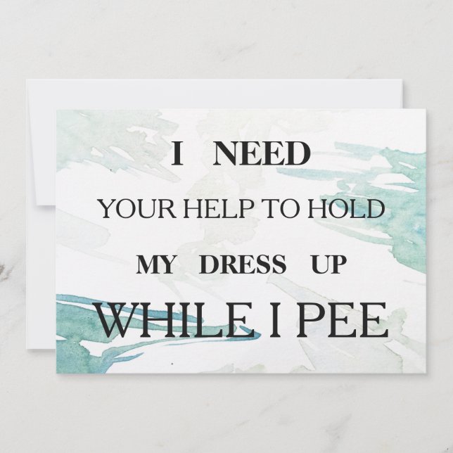 Kommer du att bli min brud? inbjudningar (Framsida)