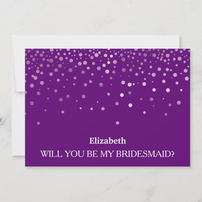 Kommer du att bli min brudtärna? inbjudningar (Framsida)