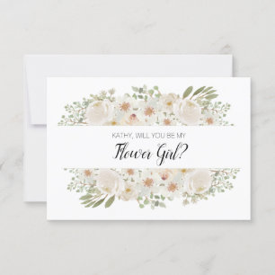 Kommer du att bli min Elegant för vit Blommigt?