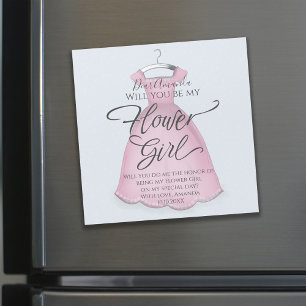 Kommer du att bli min Flower Girl Frieri Magnetic?