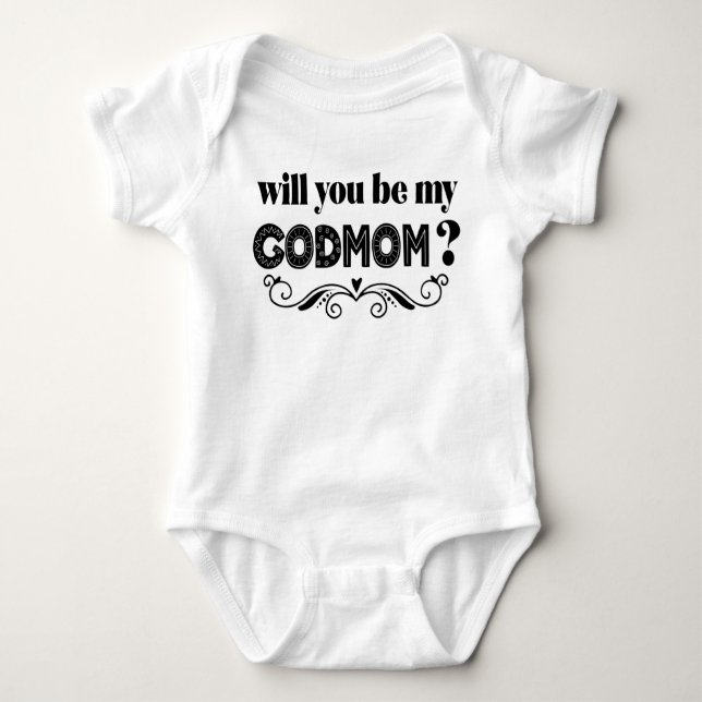 Kommer du att bli min Godmamma Godmor Frieri? T Shirt (Framsida)