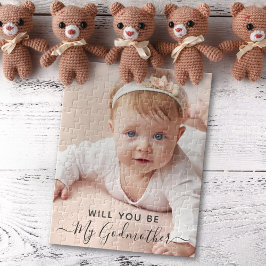 Kommer du att bli min Godmoder Classy Personlig Ph Pussel