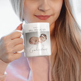 Kommer du att bli min Godmor? Mugg