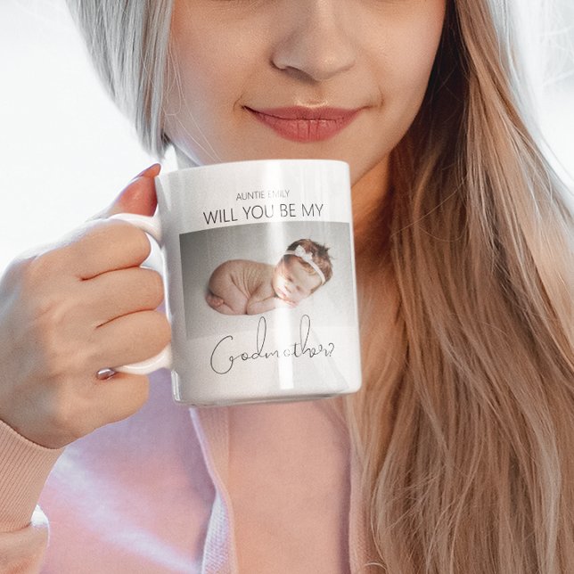 Kommer du att bli min Godmor? Mugg (Skapare uppladdad)