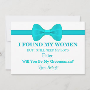Kommer du att bli min Groomsman Bow Tie? Inbjudningar