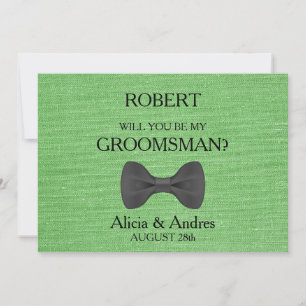Kommer du att bli min Groomsman? Frieri Inbjudningar