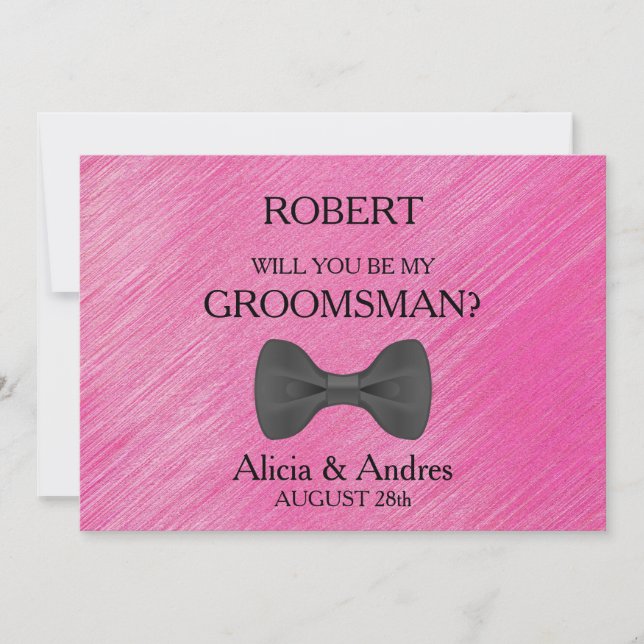 Kommer du att bli min Groomsman? Frieri Inbjudningar (Framsida)