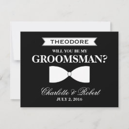 Kommer du att bli min Groomsman? | Groomsman Inbjudningar