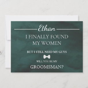 Kommer du att bli min Groomsman? Inbjudan