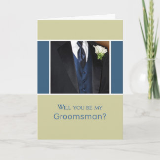 Kommer du att bli min Groomsman? Inbjudan