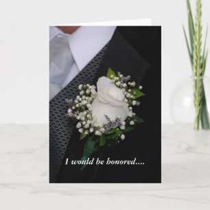 Kommer du att bli min Groomsman? Inbjudan