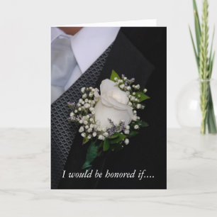 Kommer du att bli min Groomsman? Inbjudan