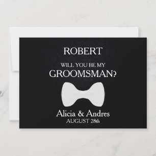 Kommer du att bli min Groomsman? Inbjudan