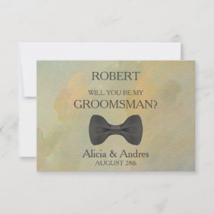 Kommer du att bli min Groomsman? Inbjudan