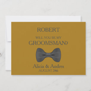 Kommer du att bli min Groomsman? Inbjudan