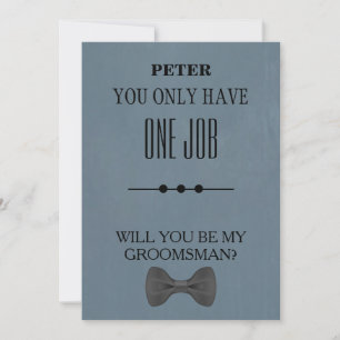 Kommer du att bli min Groomsman? Inbjudningar