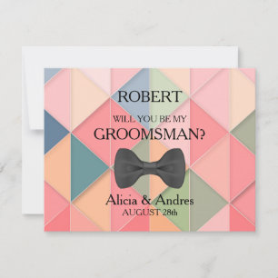 Kommer du att bli min Groomsman? Inbjudningar