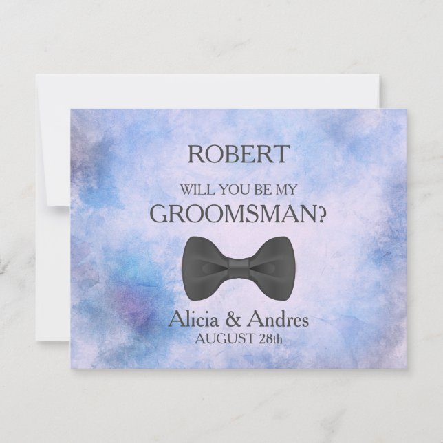 Kommer du att bli min Groomsman? Inbjudningar (Framsida)