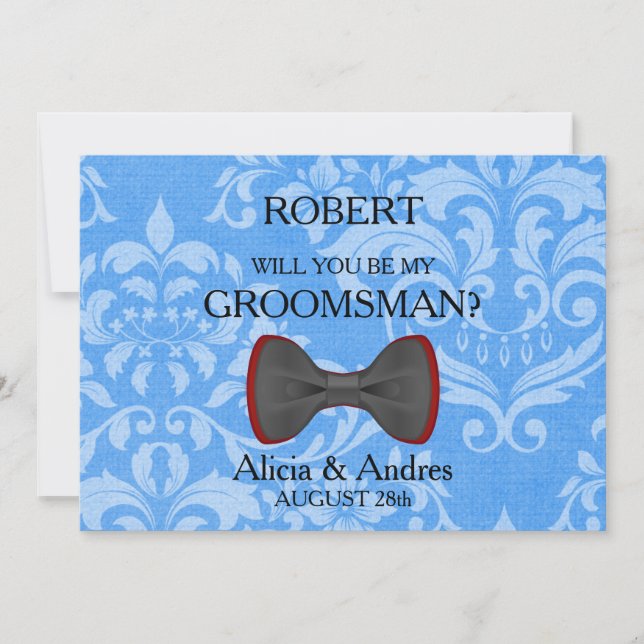 Kommer du att bli min Groomsman? Inbjudningar (Framsida)