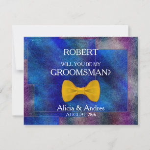 Kommer du att bli min Groomsman? Inbjudningar