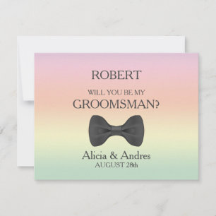 Kommer du att bli min Groomsman? Inbjudningar
