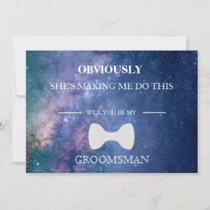 Kommer du att bli min Groomsman? Inbjudningar