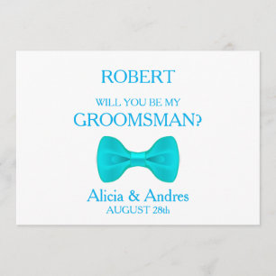 Kommer du att bli min Groomsman? Inbjudningar