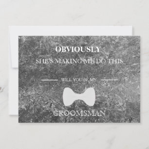 Kommer du att bli min Groomsman? Inbjudningar